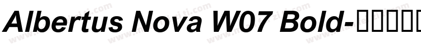 Albertus Nova W07 Bold字体转换